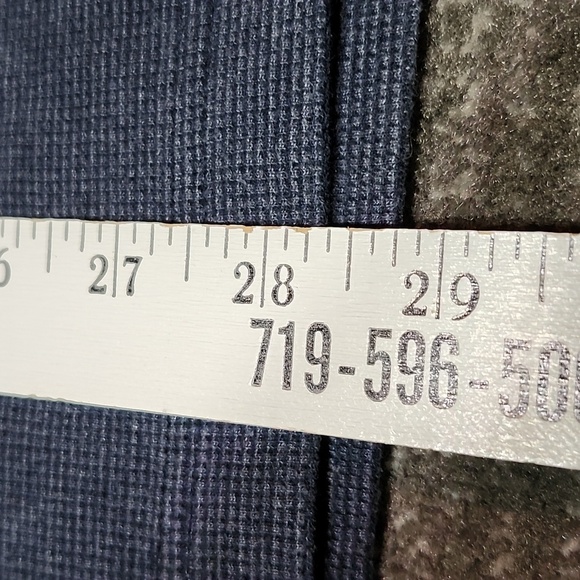 HARLEY DAVIDSON HENLEY THERMAL EMBROIDERED BAR & SHIELD BLUE LONG SLEEVE SHIRT - Picture 10 of 14